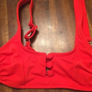 Red bikini top